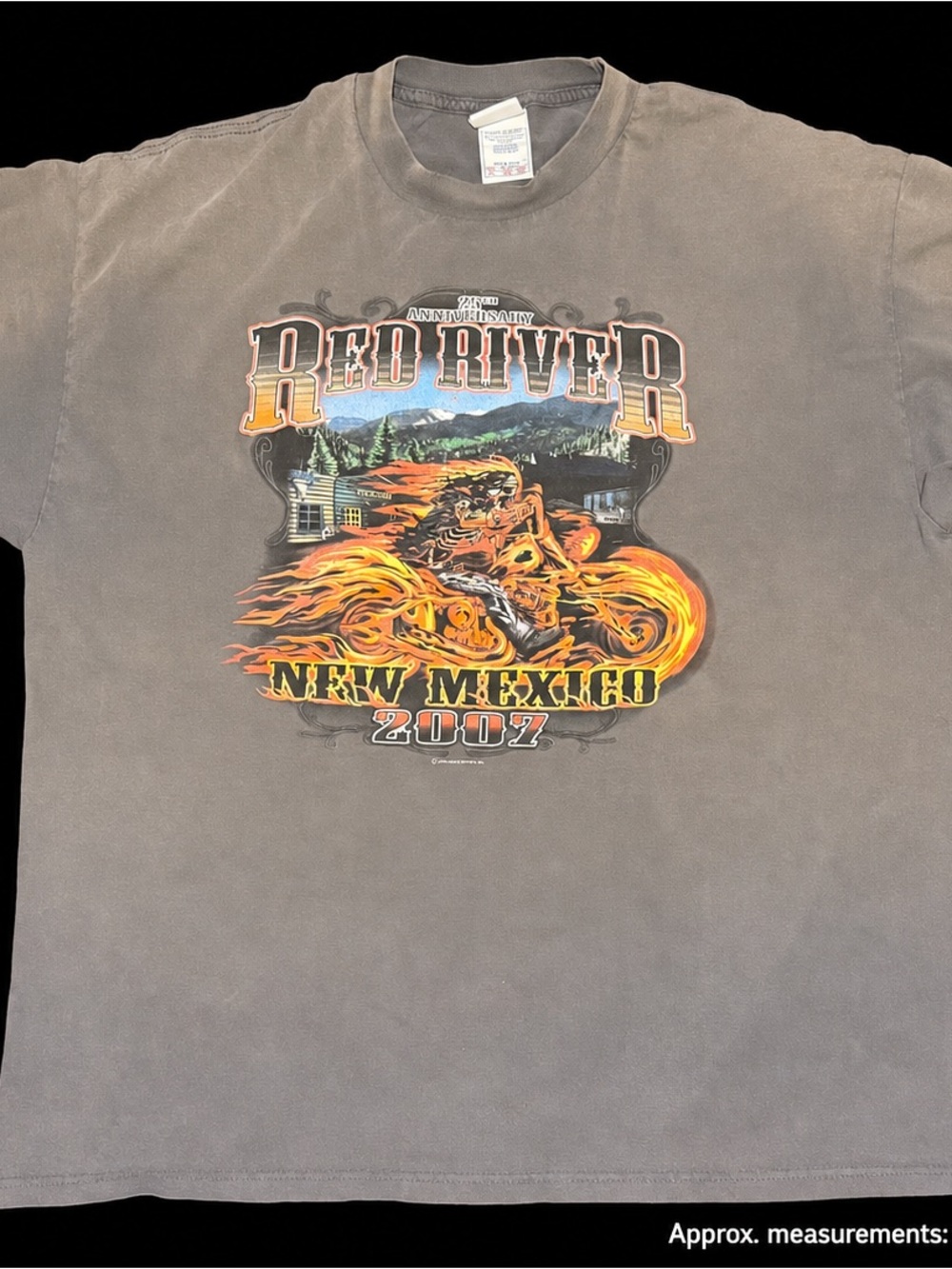 2007 Red River New Mexico 25th Anniversary Motorcycle Graphic Tee XL